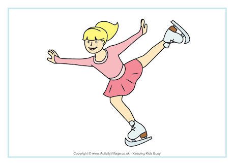 how to draw a ice skater