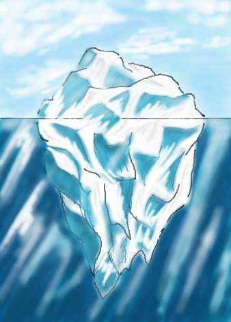 iceberg drawing