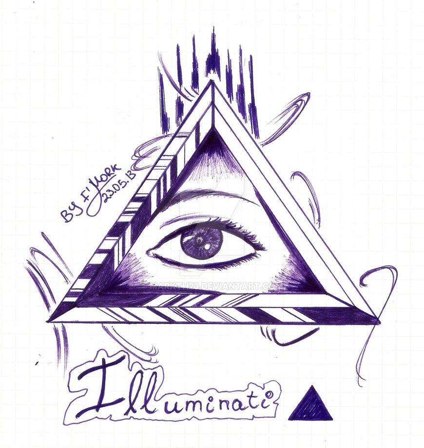 Best Sketch Illuminati Drawing with Pencil