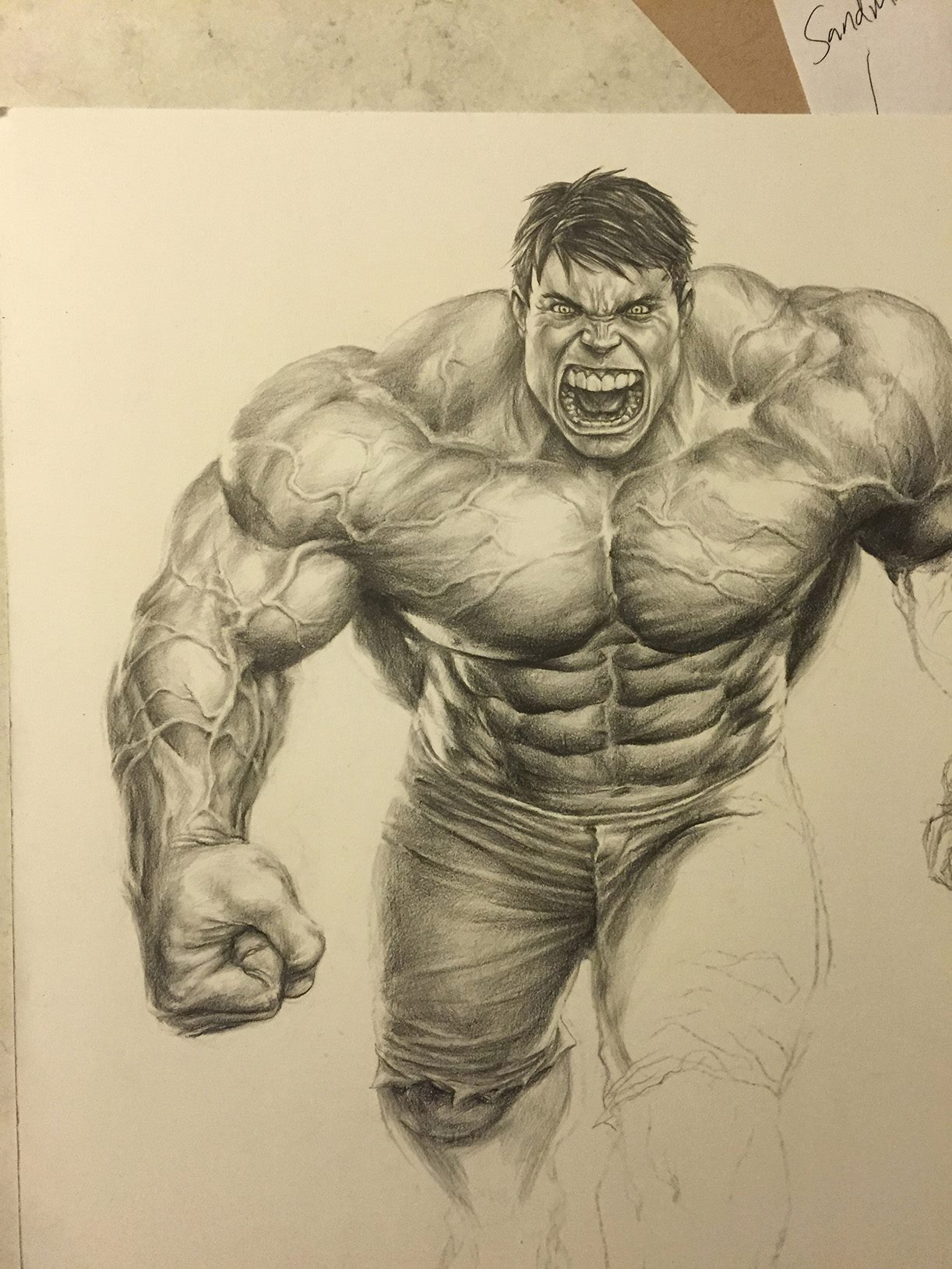 Animal Hulk Sketch Drawing with simple drawing