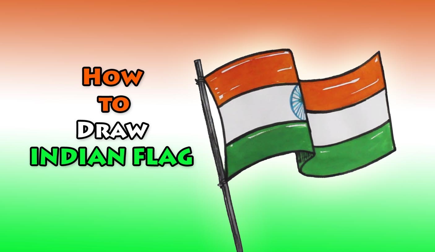 Flag Independence Day Drawing For Kids - mavieetlereve