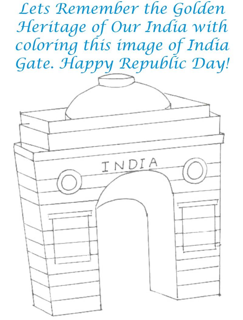 India Gate Drawing at GetDrawings | Free download