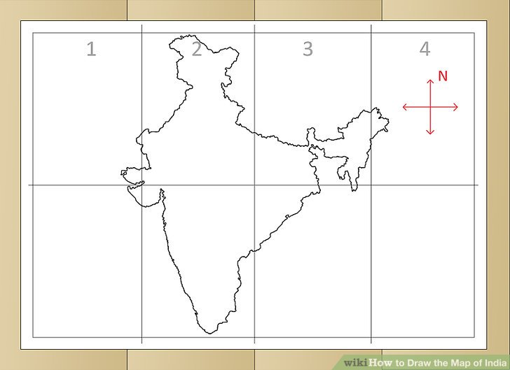 How To Draw India Map On Chart