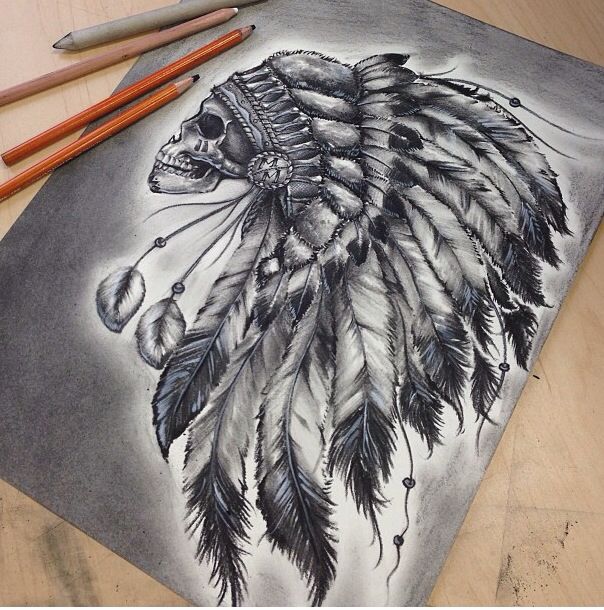 Indian Headdress Drawing at GetDrawings | Free download