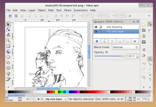 remove all color from inkscape drawing