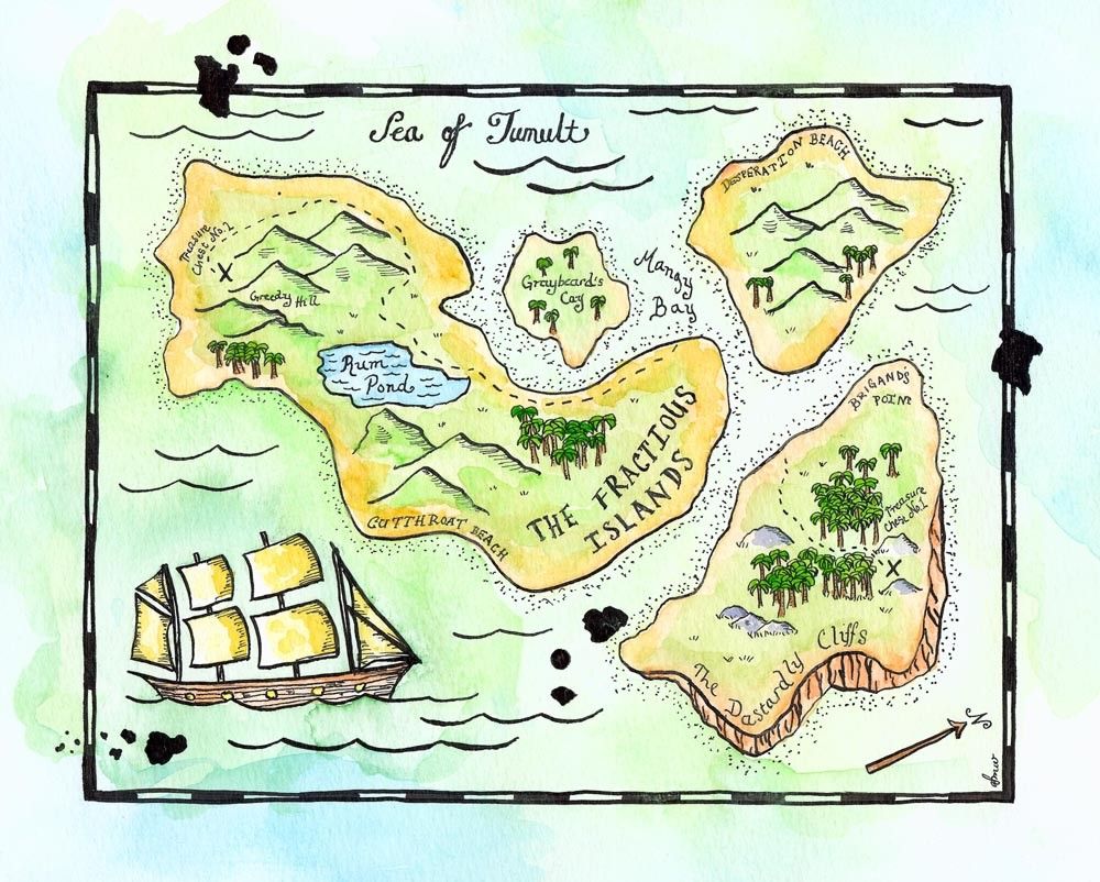 Island Map Drawing at GetDrawings Free download