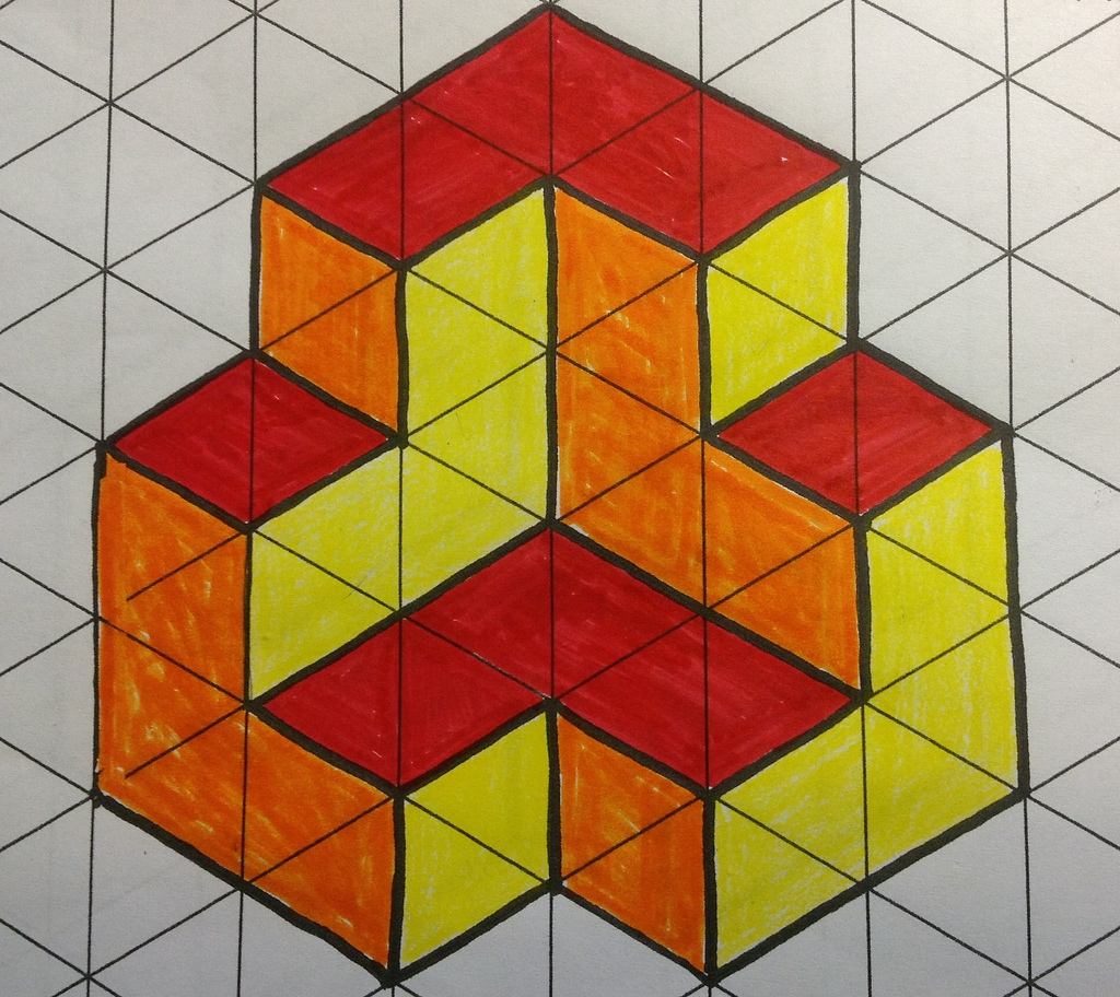 Isometric Cube Drawing at GetDrawings Free download