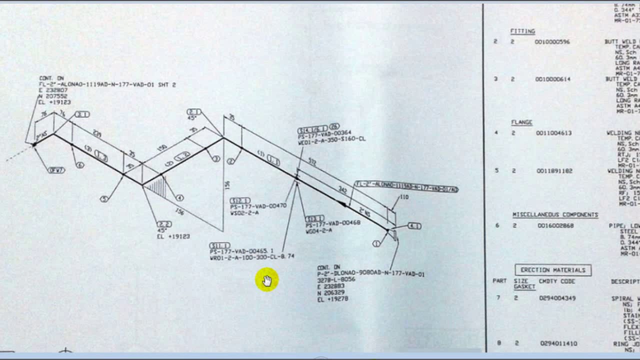 pipeline isometric drawing pdf