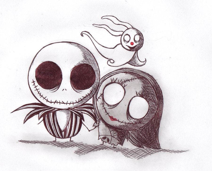 Jack And Sally Drawing at GetDrawings | Free download