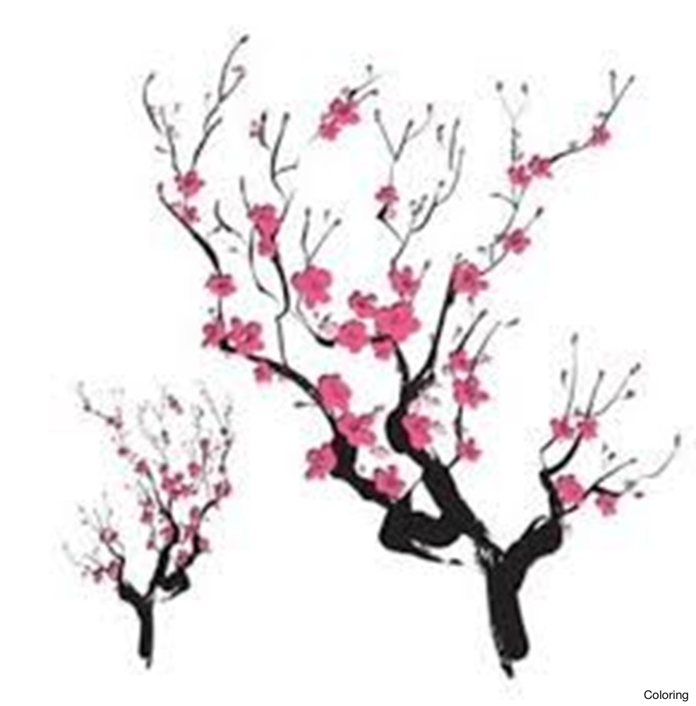 Japanese Blossom Drawing at GetDrawings | Free download