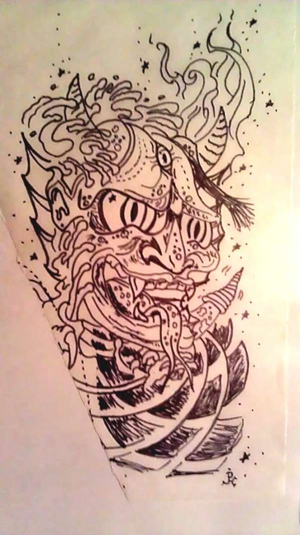 japanese-oni-mask-drawing-at-getdrawings-free-download