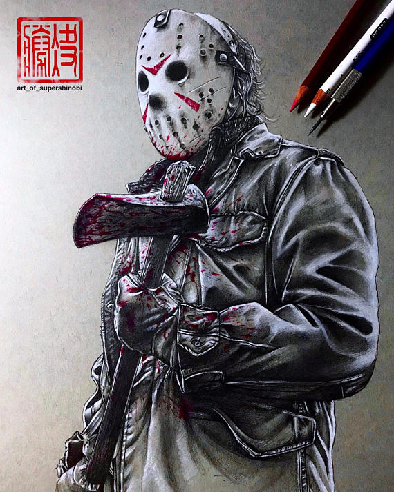 Jason Voorhees Drawing at GetDrawings Free download