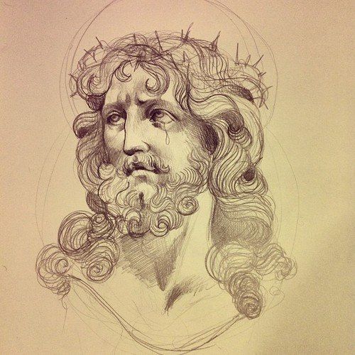 Jesus Tattoo Drawing at GetDrawings | Free download