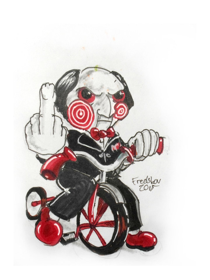 Jigsaw Puppet Drawing at GetDrawings | Free download