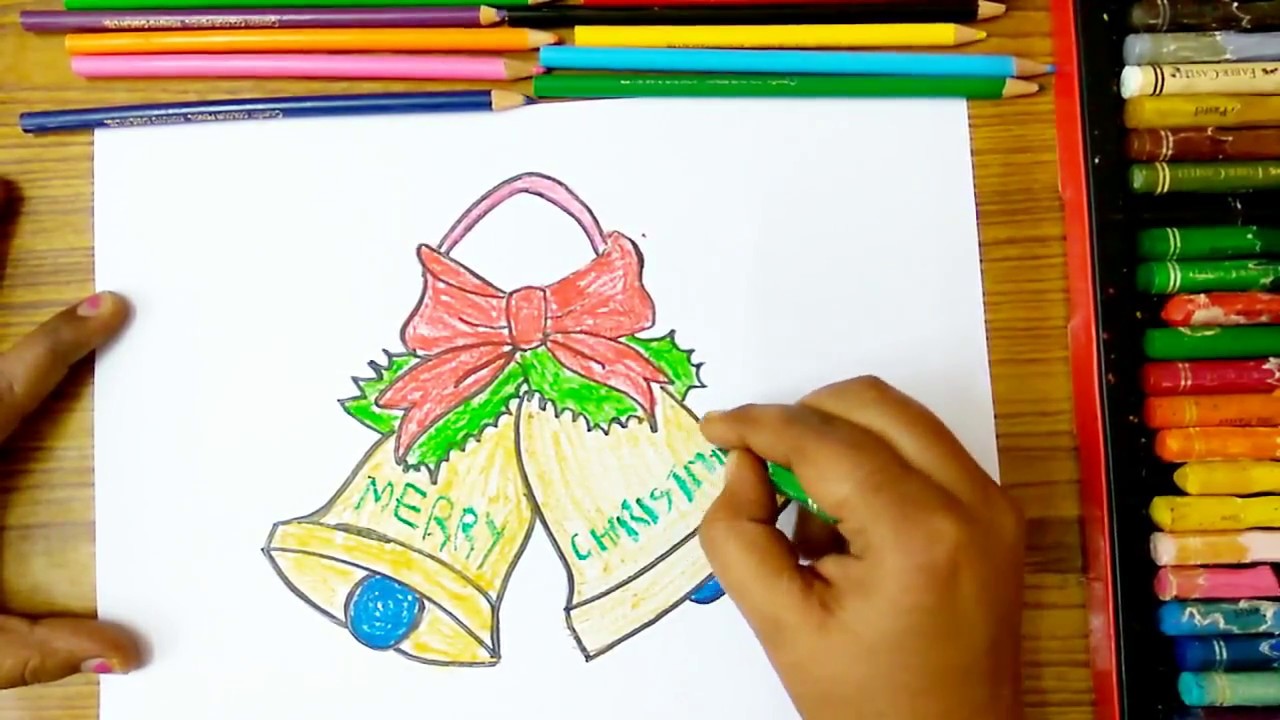 How to draw Christmas bells How to Draw Jingle bells Drawing step