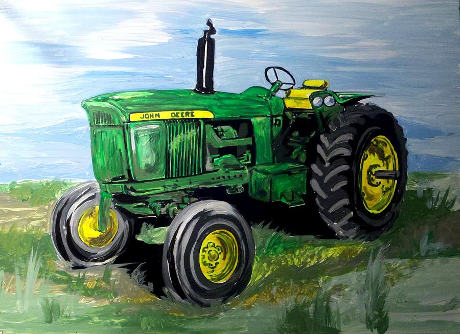 John Deere Tractor Drawing at GetDrawings Free download