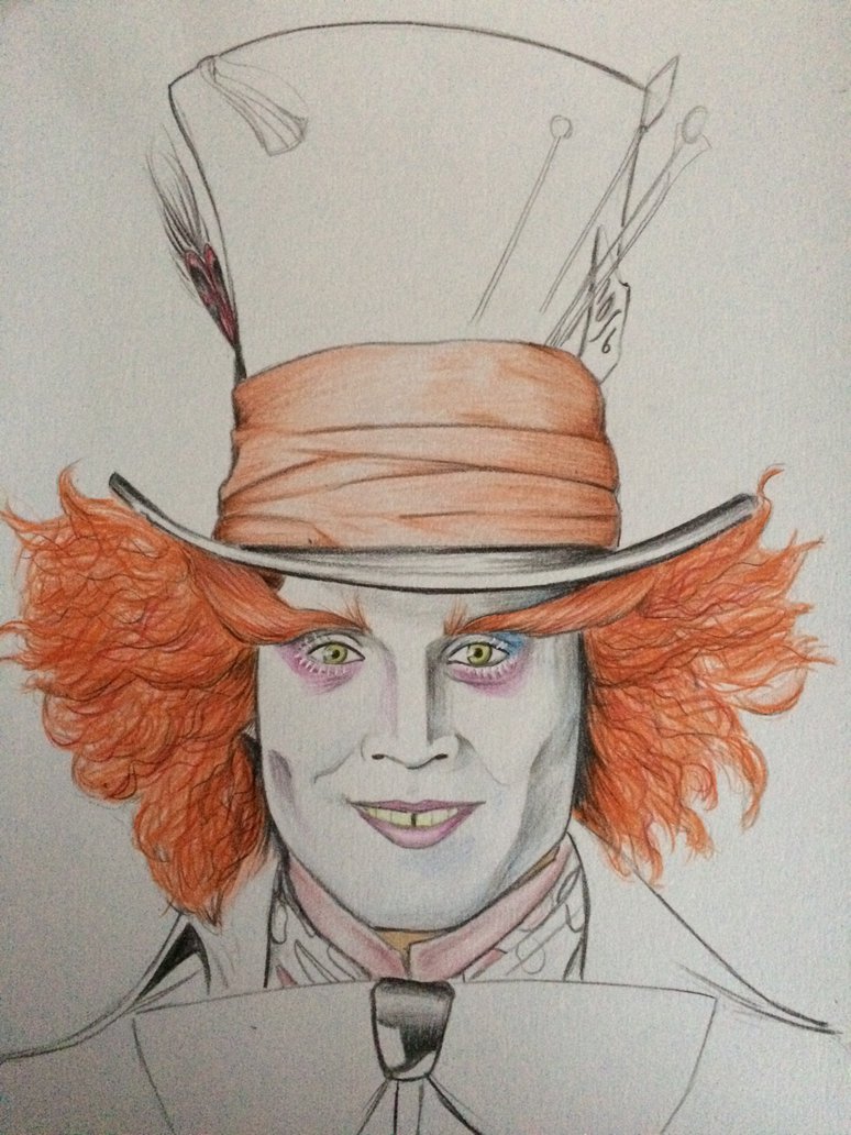 mad hatter drawing