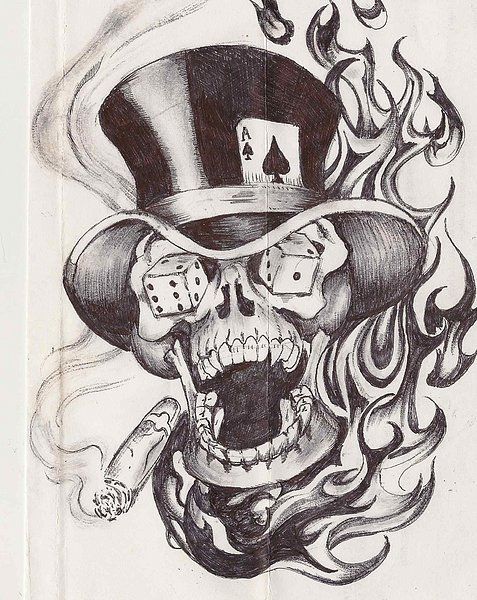 Joker Skull Drawing At Getdrawings Free Download 7493