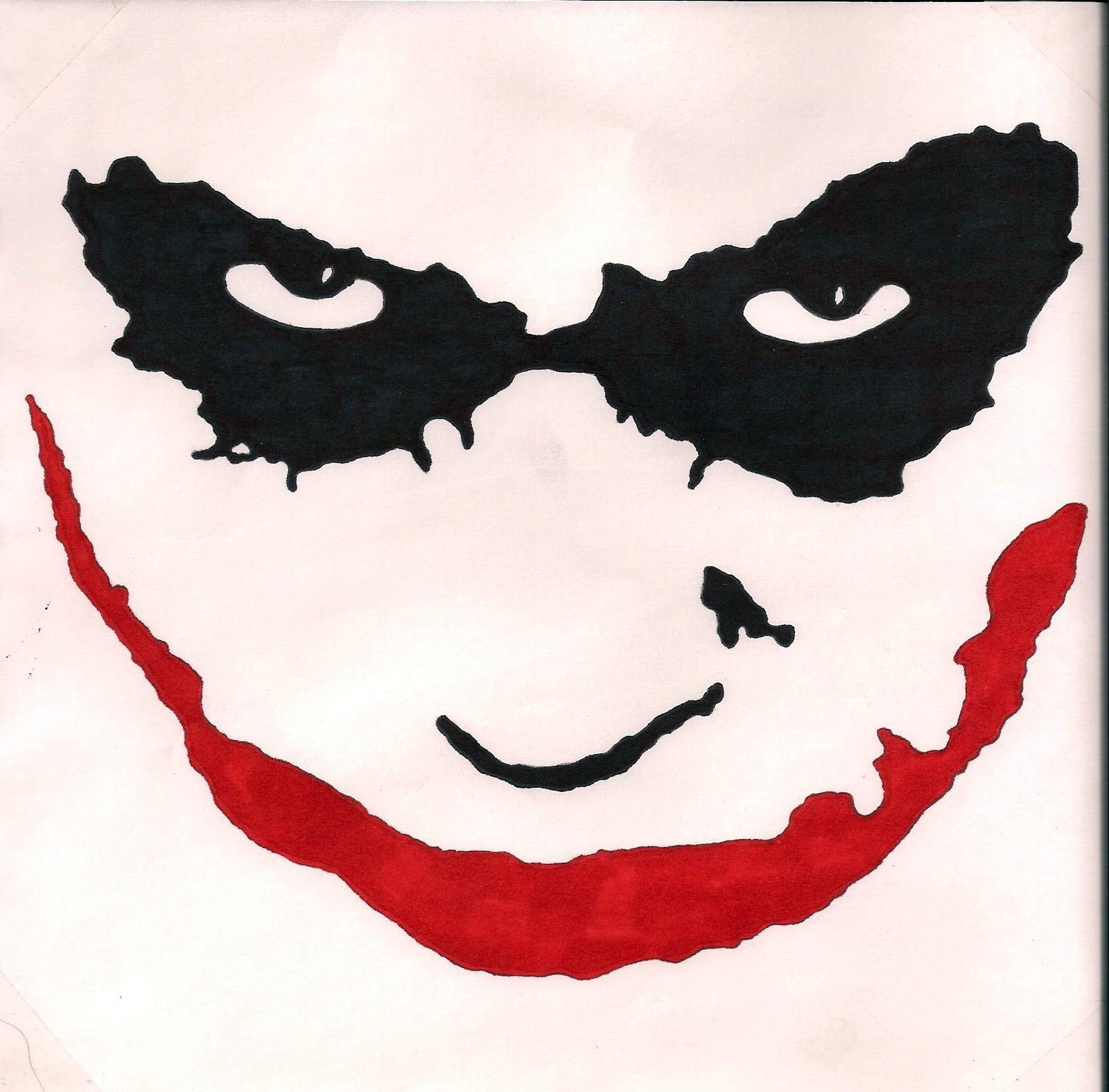 Face Joker Pencil Drawing Easy Paper does play a part
