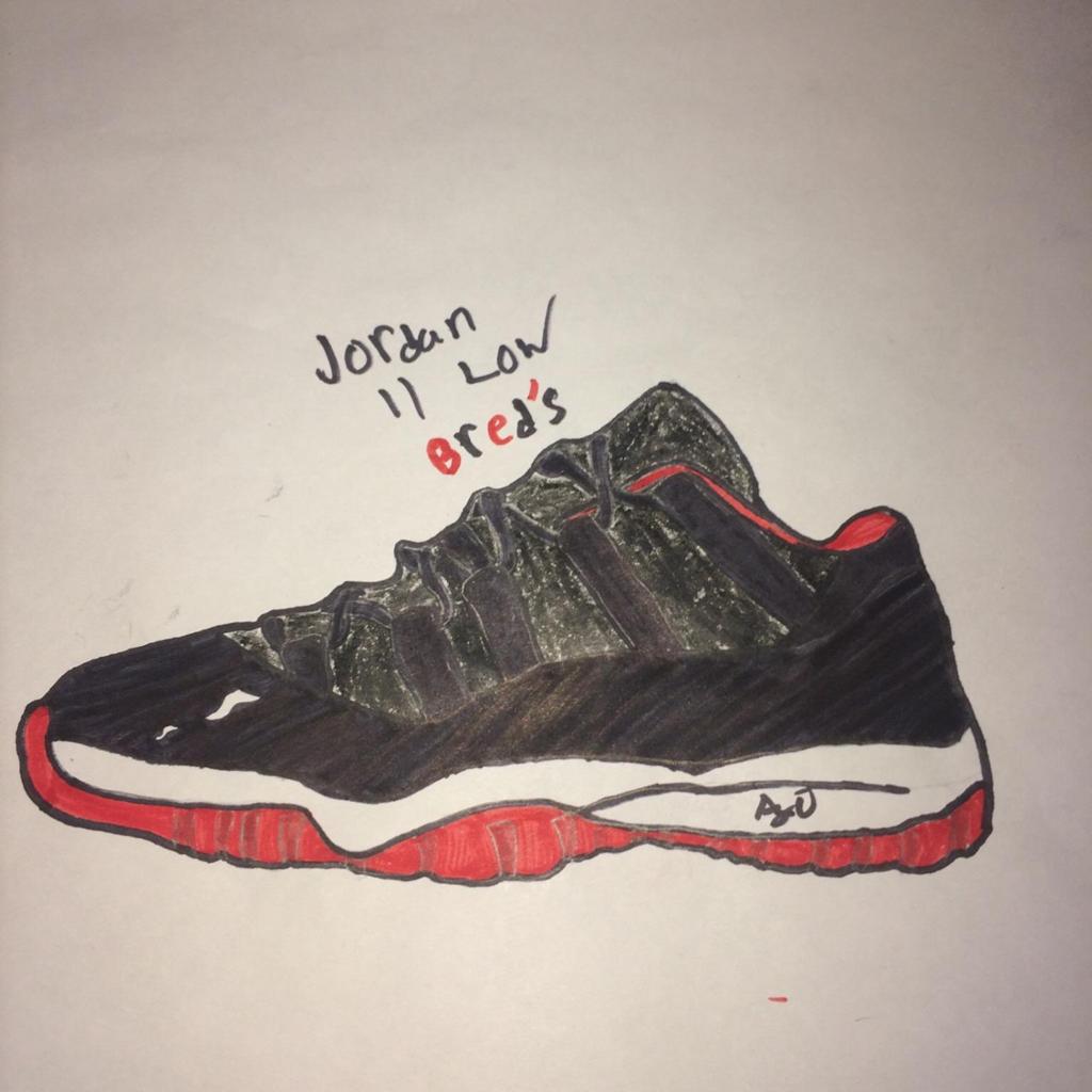 Jordan 11 drawing