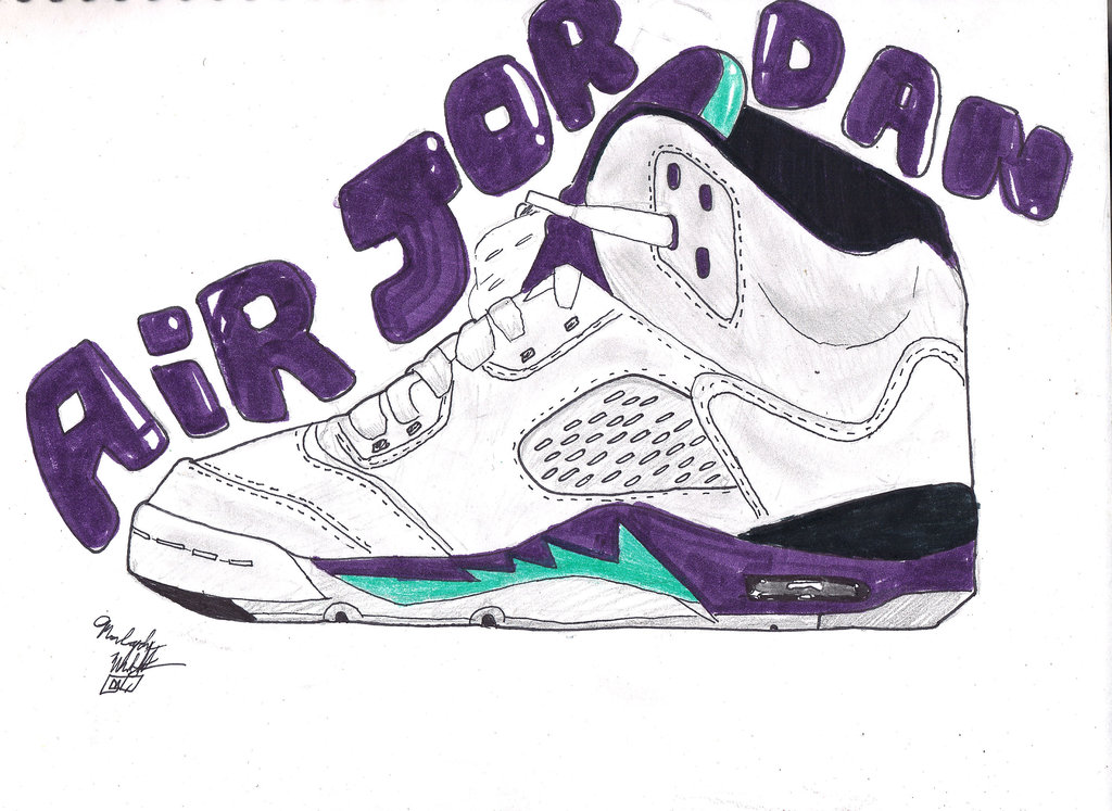 Jordans Drawing at GetDrawings Free download