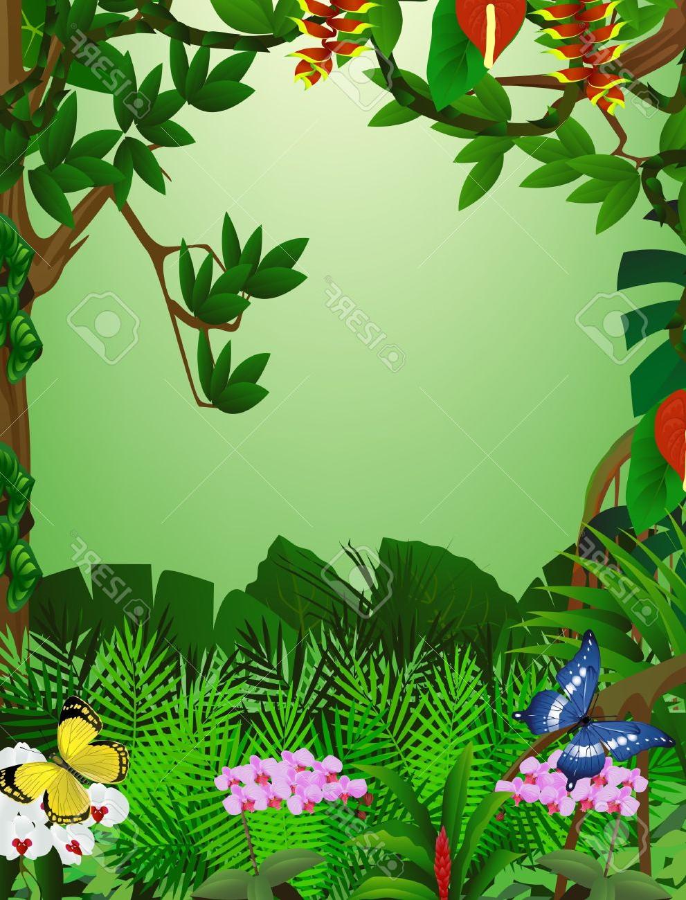 Jungle Background Drawing at GetDrawings | Free download