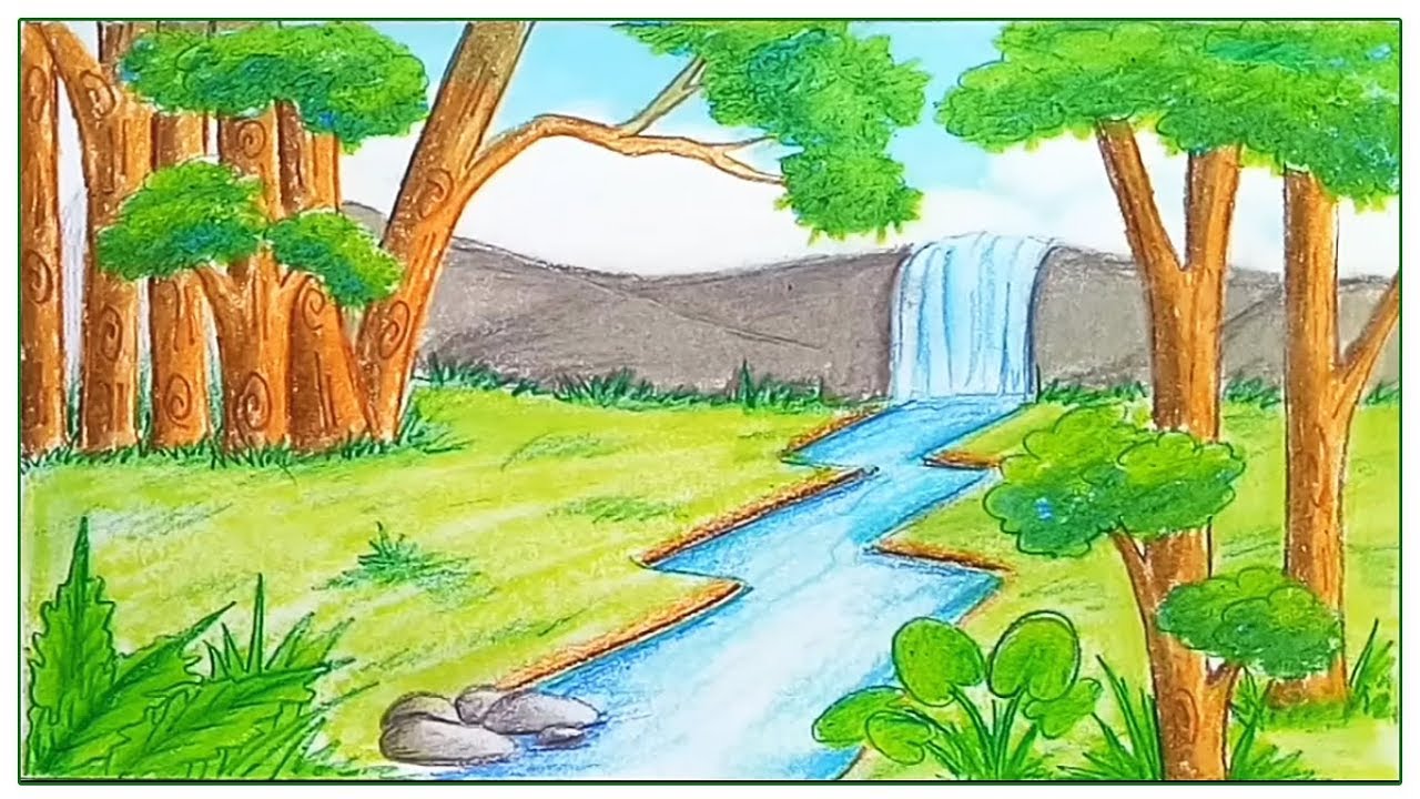 Jungle Scene Drawing at GetDrawings | Free download