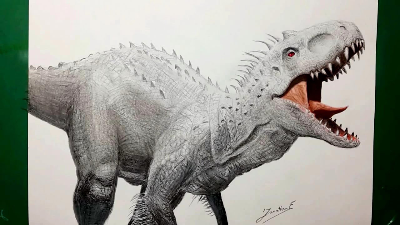 Jurassic World Indominus Rex Drawing At Getdrawings Free Download