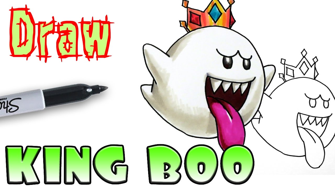 1280x720 How To Draw King Boo.