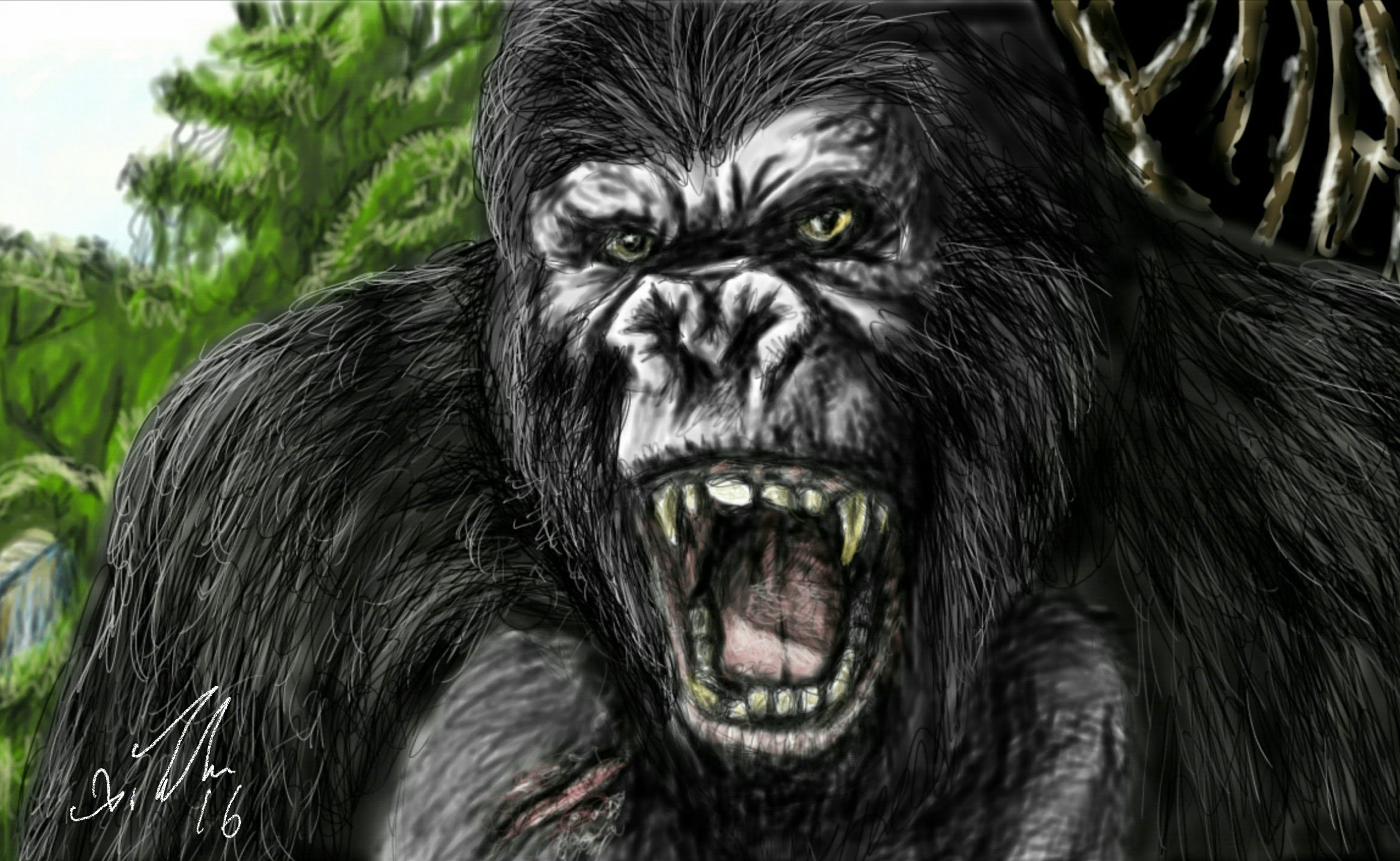 King Kong Drawing at GetDrawings Free download