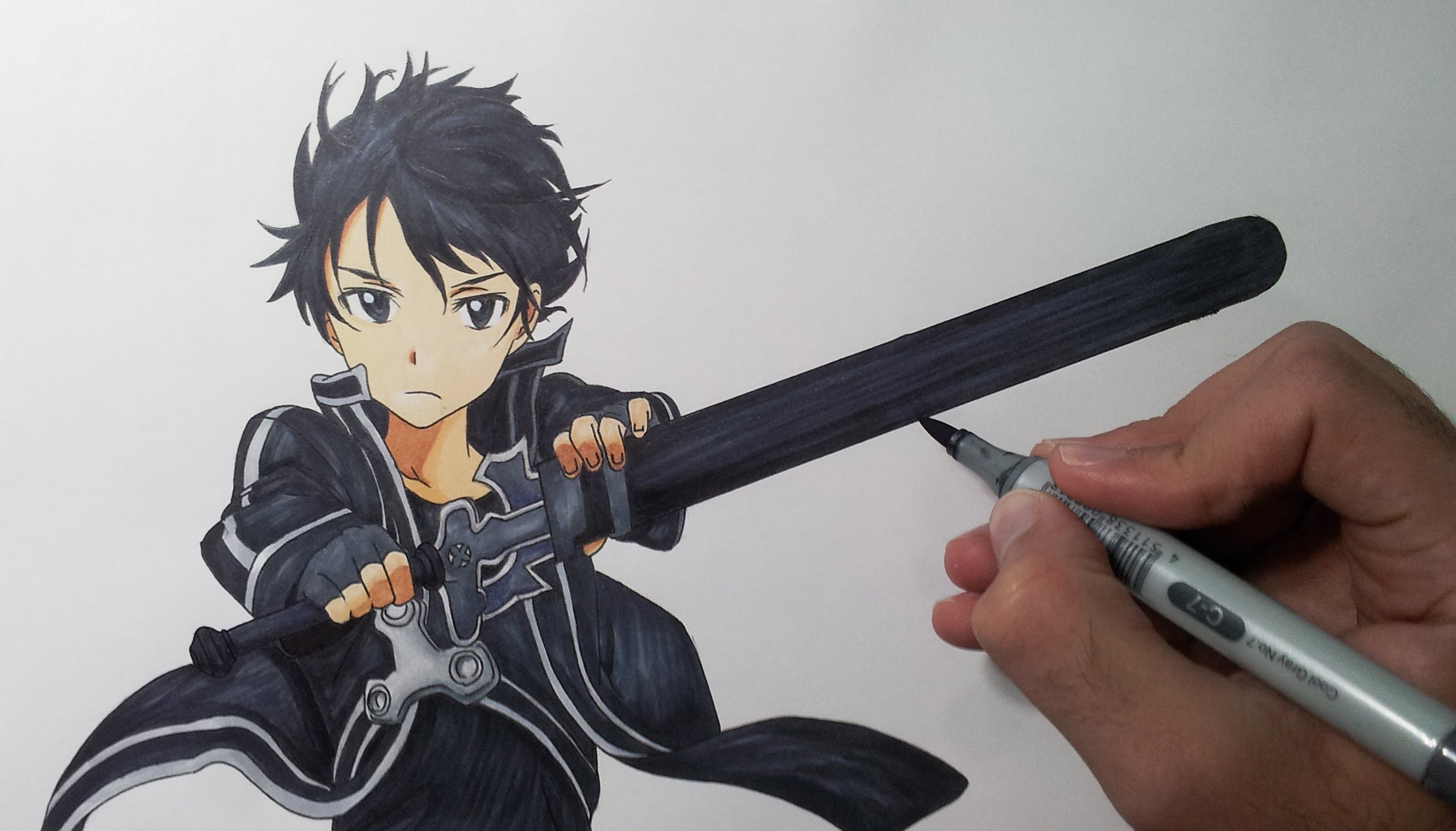 Kirito Drawing at GetDrawings | Free download