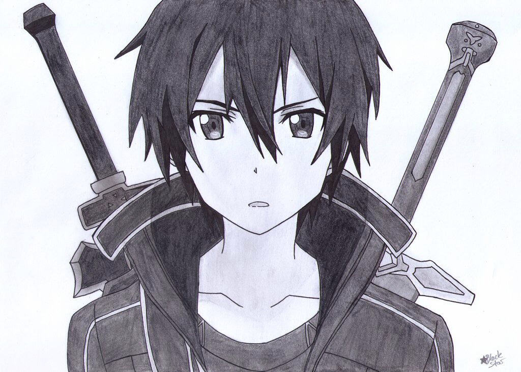 Kirito Drawing at GetDrawings | Free download