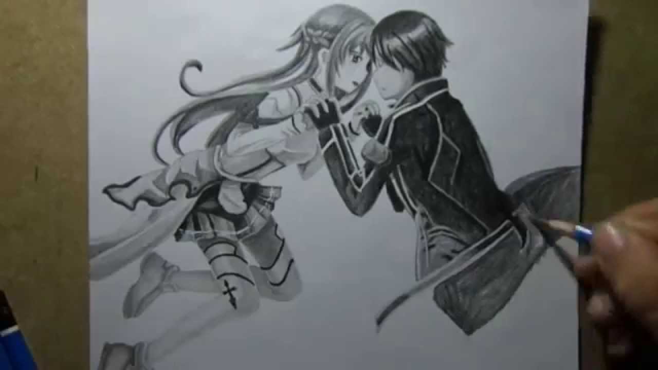 Kirito Sword Drawing at GetDrawings | Free download