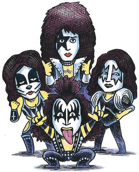 Kiss Band Drawing at GetDrawings | Free download