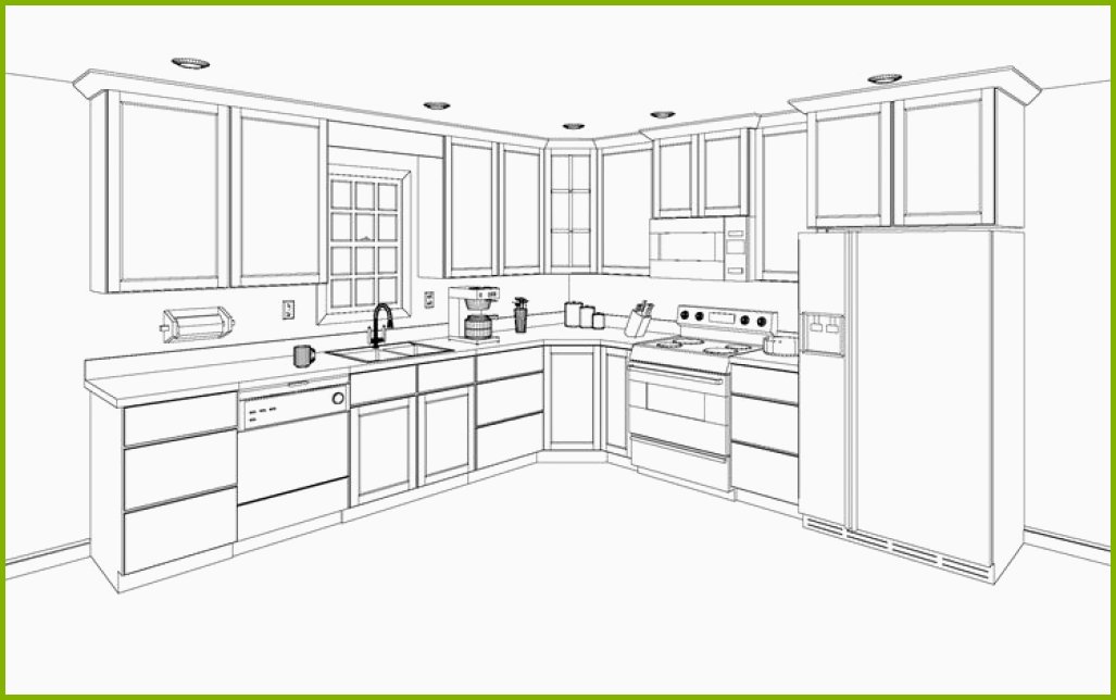 modular kitchen design drawings