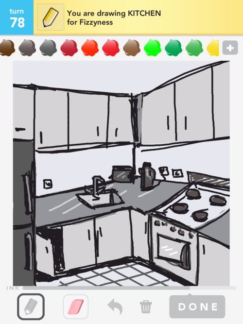 Kitchen Drawing at GetDrawings | Free download