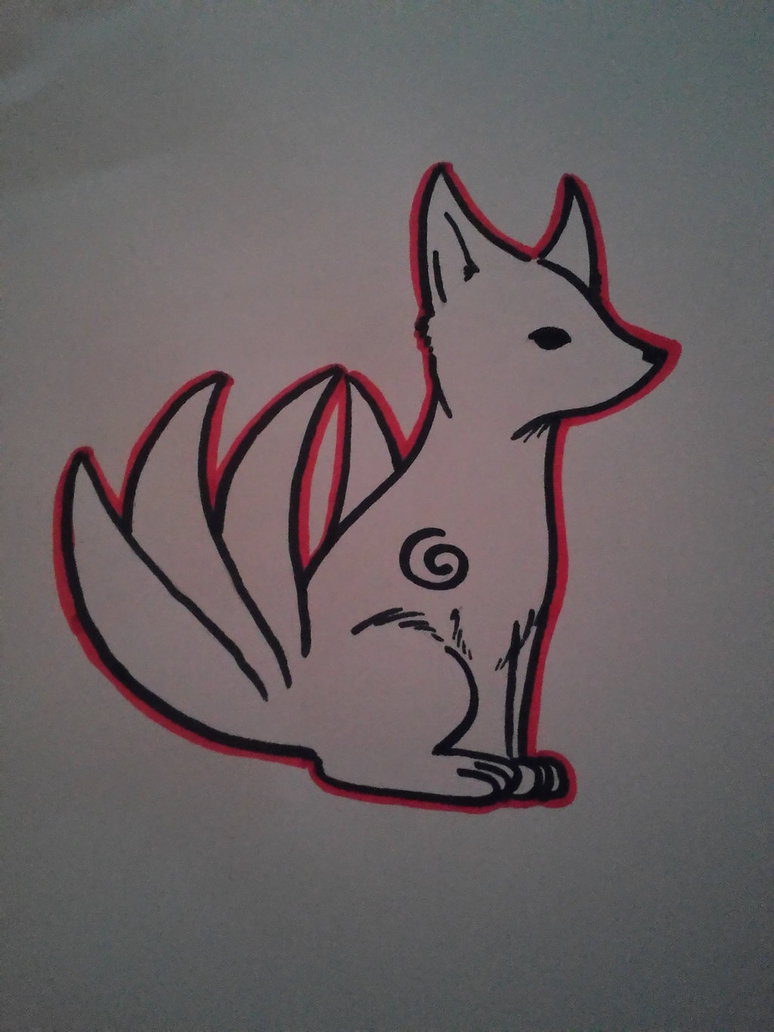 Kitsune Drawing at GetDrawings | Free download
