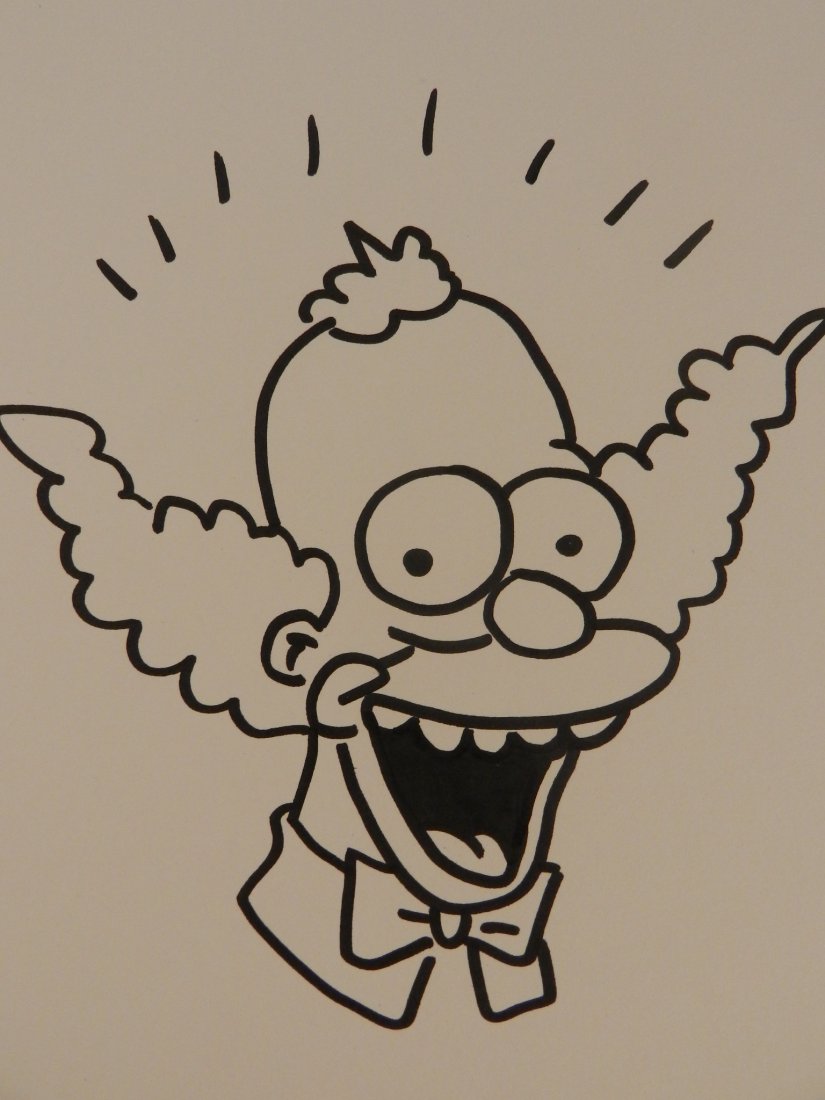 Krusty The Clown Drawing at GetDrawings | Free download