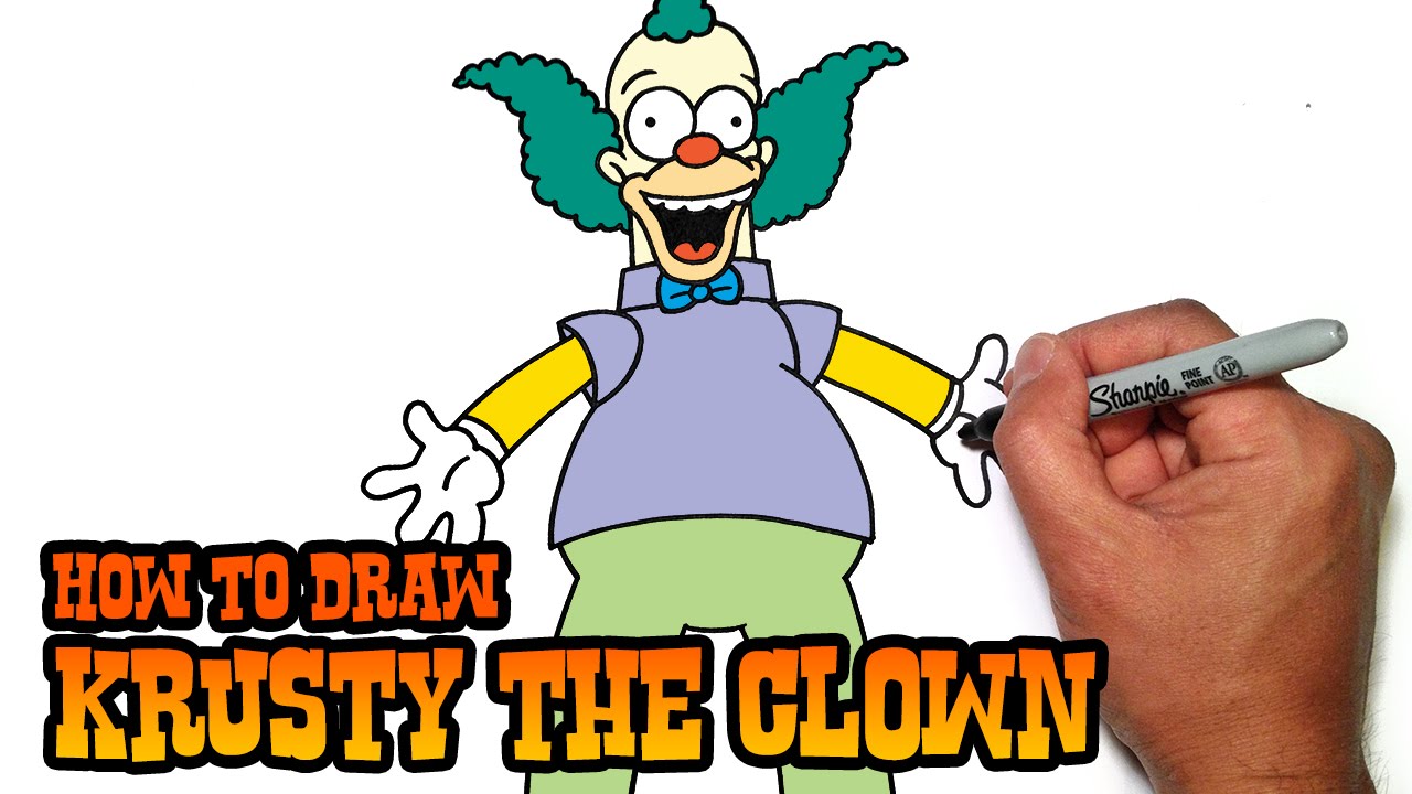 Krusty The Clown Drawing at GetDrawings | Free download