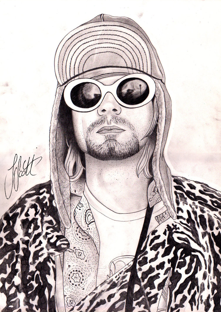 Kurt Cobain Drawing at GetDrawings | Free download