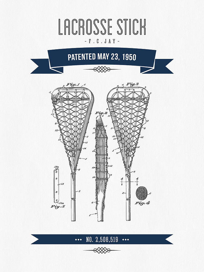 simple lacrosse stick drawing