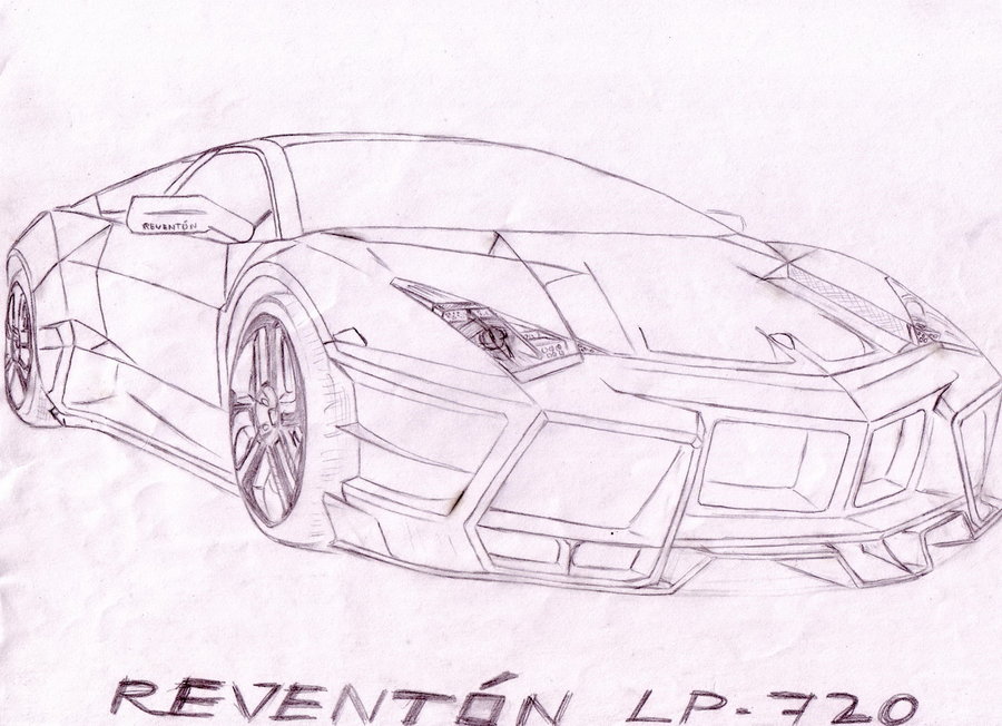 Lamborghini Reventon Drawing at GetDrawings | Free download