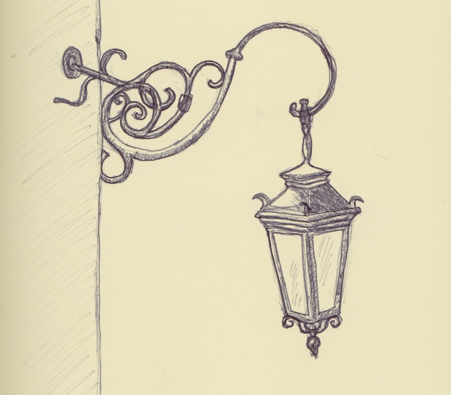 Lamp Post Drawing at GetDrawings | Free download