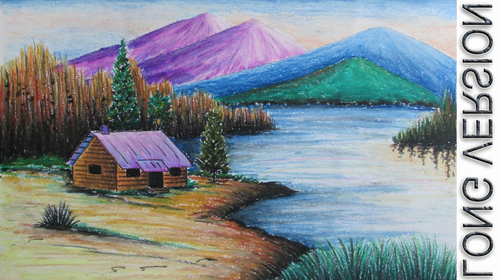 Landscape Color Drawing With Oil Pastels at GetDrawings Free download