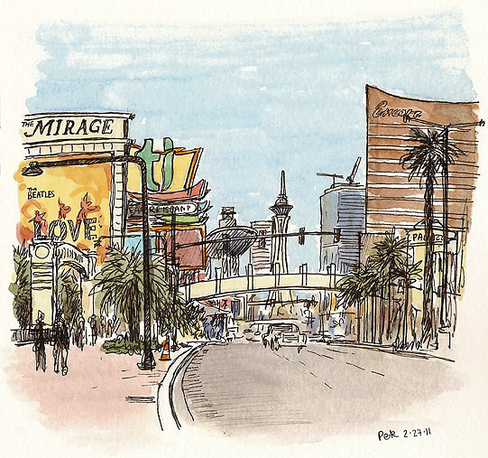 Las Vegas Drawing at GetDrawings | Free download