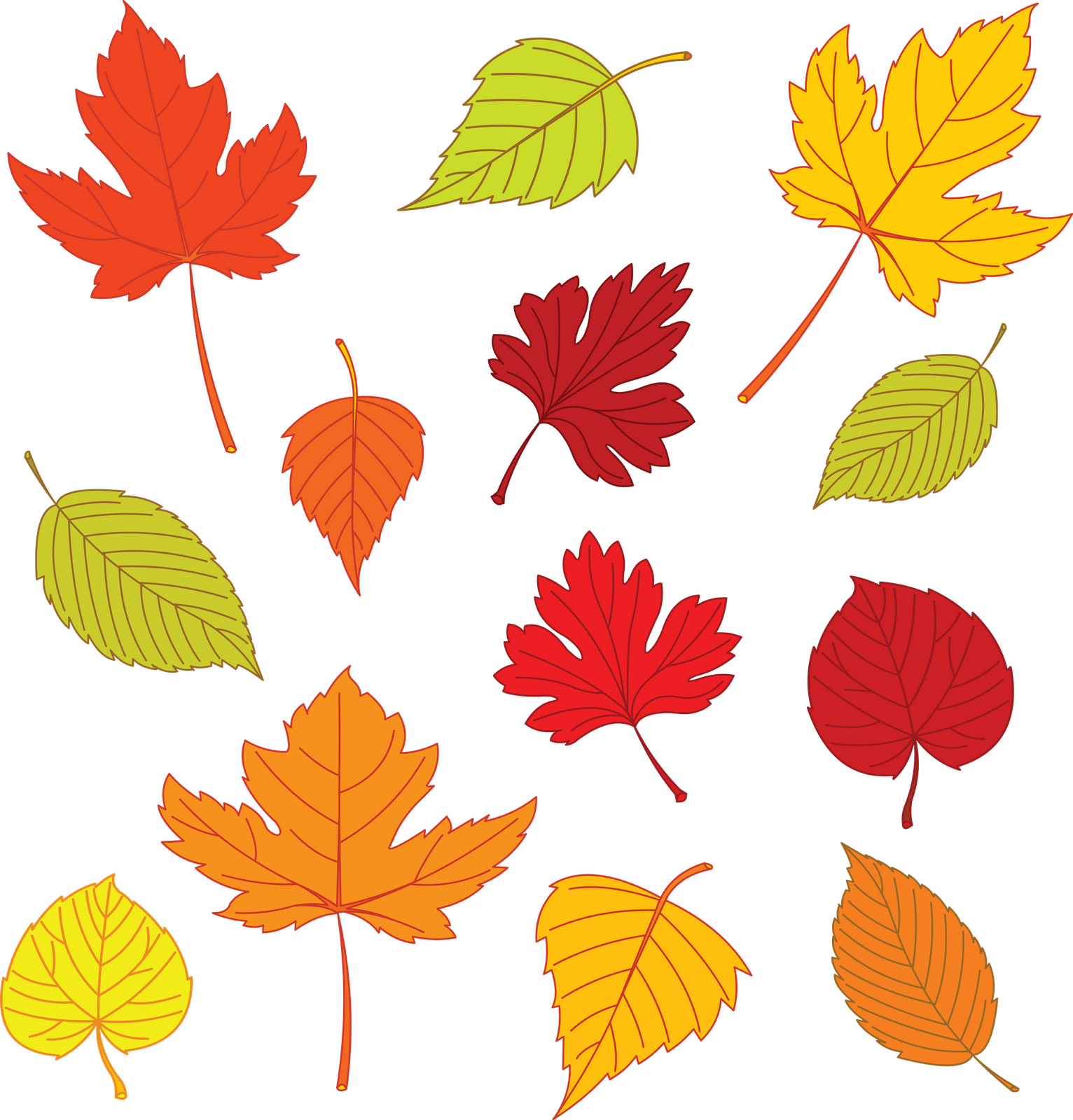 Free Printable Colored Fall Leaves Printable Templates