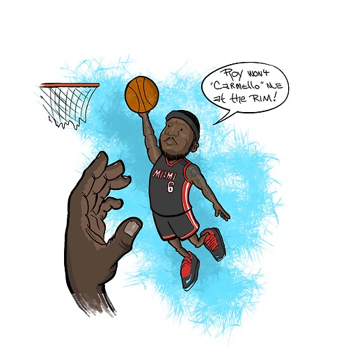 Lebron James Dunk Drawing at GetDrawings Free download