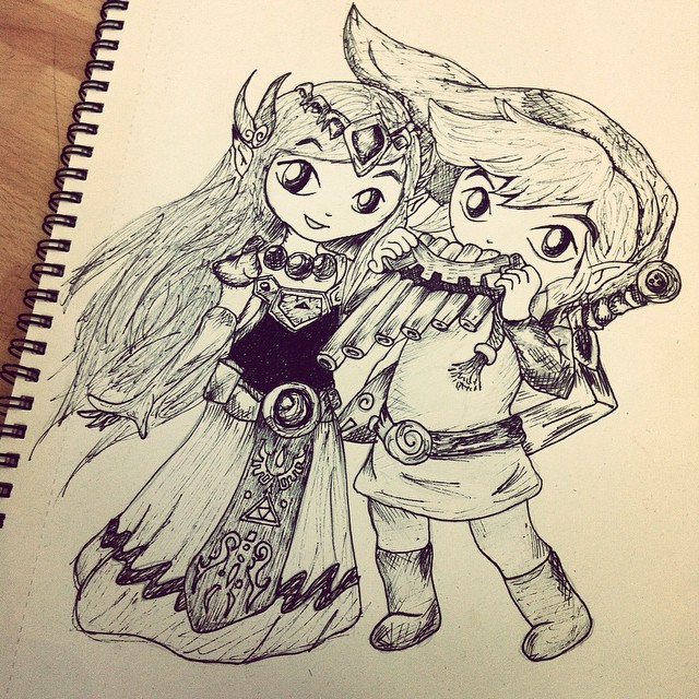 Legend Of Zelda Drawing at GetDrawings | Free download