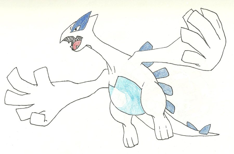 75. Found. drawing images for 'Lugia'. 