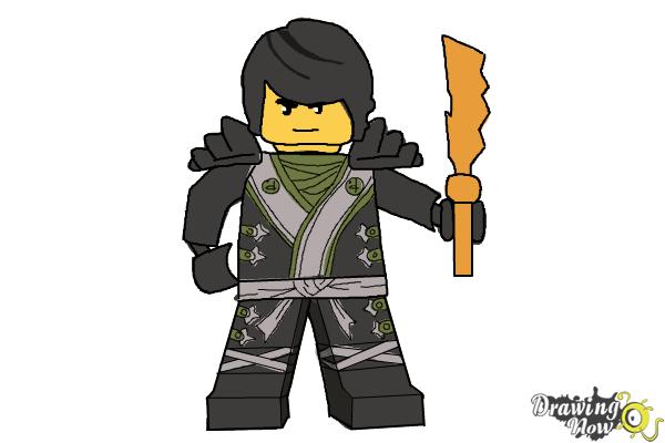 how to draw lego ninja